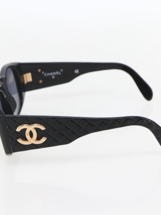 CHANEL Sunglasses plastic Black CC Auth 160328 main image 12